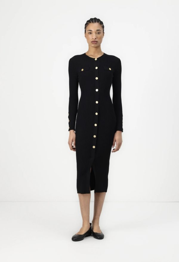 KARL LAGERFELD - Elegant knit dress - black - Bilde 4